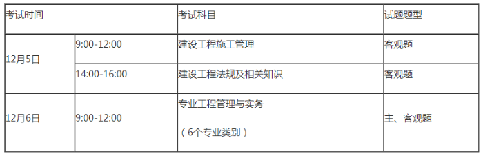2020年廣東二級建造師考試時間